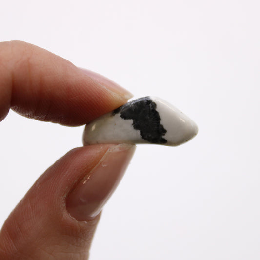 24 x Petites pierres africaines - Howlite blanche - Magnésite