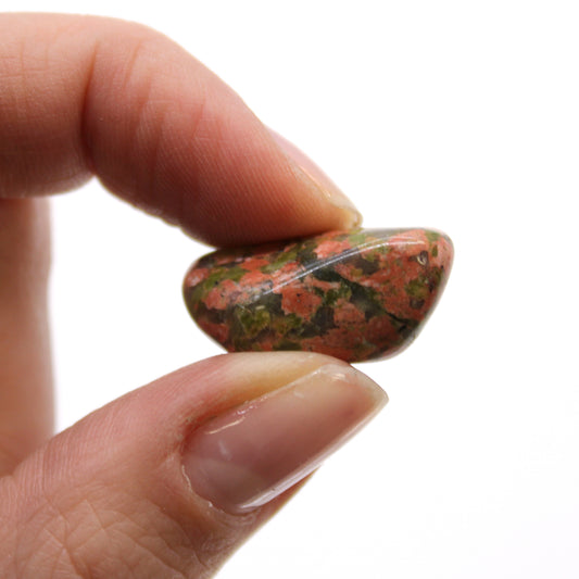 24 x Petites Pierres Africaines - Unakite