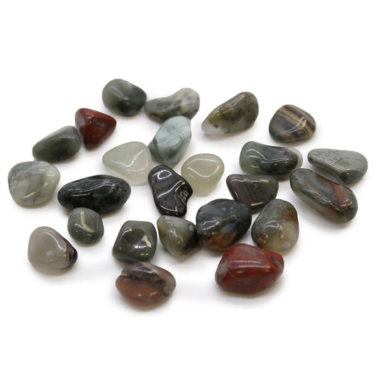 24 x Pequeñas piedras africanas - Bloodstone - Sephtonite