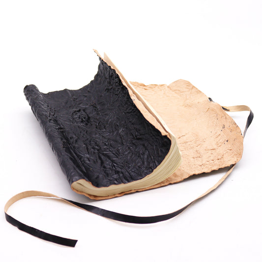 Carnet de voyage en cuir - Noir