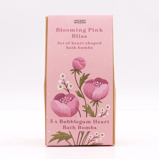 Coffret de bombes de bain Blooming Pink Happiness Heart