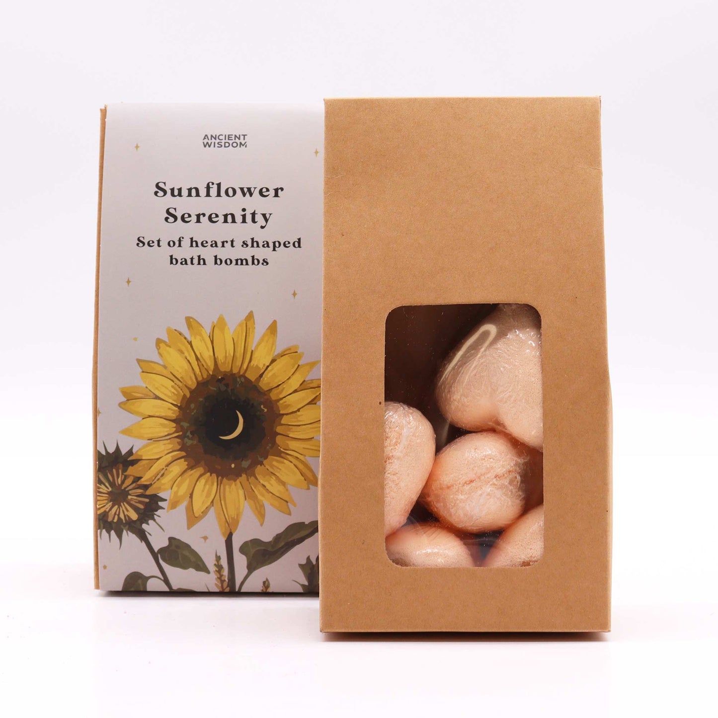 Coffret de bombes de bain cœur-tournesol