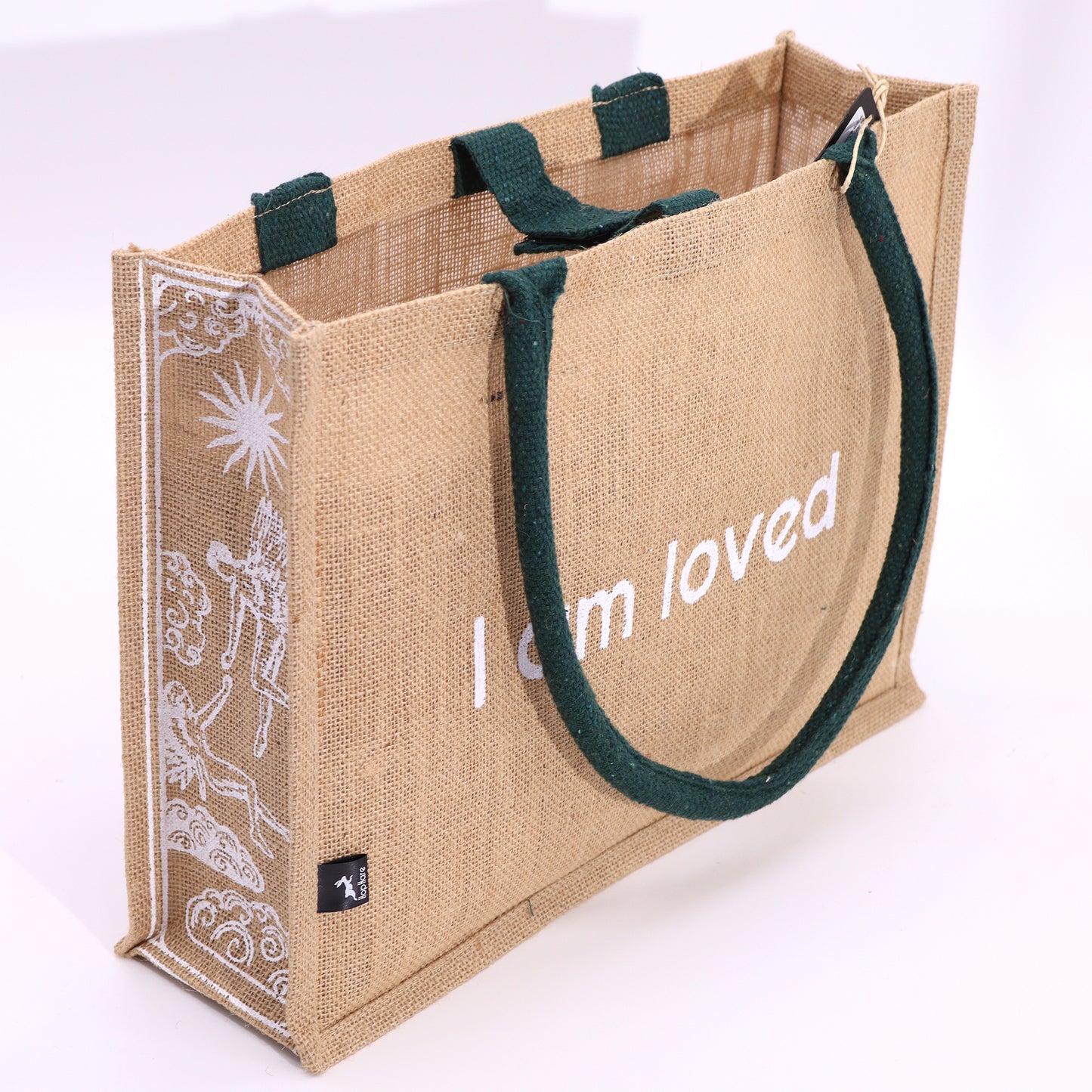 Grand sac en jute Hop Hare - Je suis aimé