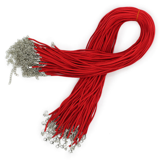 Cordons accessoires - 2,5 mm x 55 cm - Rouge A056