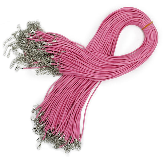 Cordons accessoires - 2 mm x 55 cm - Rose 102