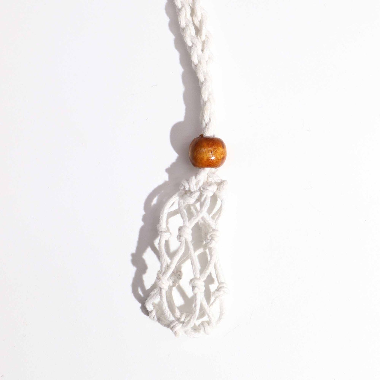 Collier en pierres précieuses, cordons 45 cm - Blanc
