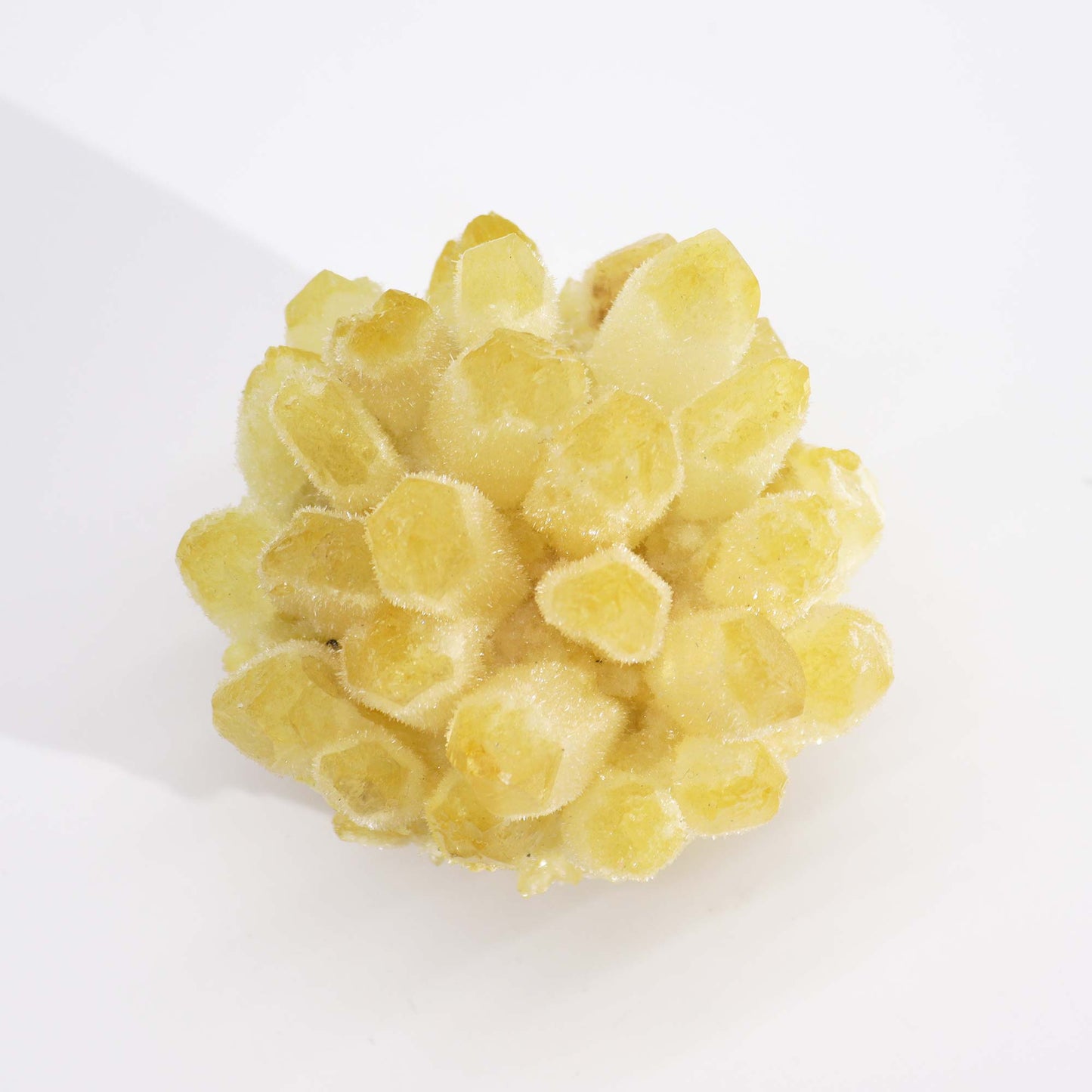 Amas de quartz naturel fabriqué à la main - Quartz jaune fantôme (environ 250-300 g 8 cm)