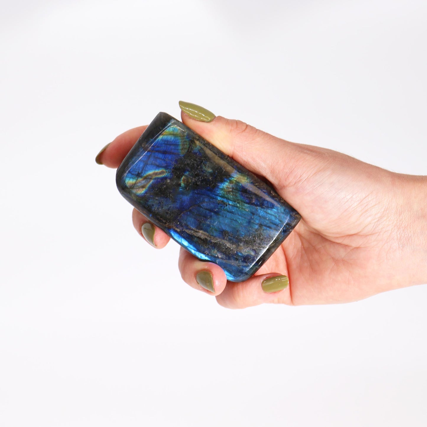 Pierres de labradorite moyennes de Madagascar (environ 250-370 g 65-90 mm)
