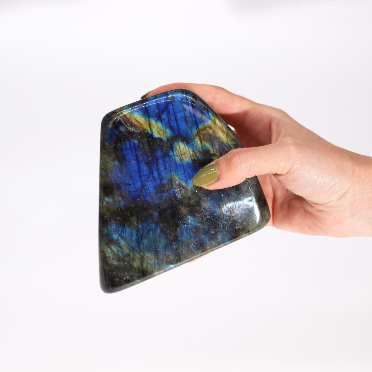 Grosses pierres de labradorite de Madagascar (environ 900-1100 g 100-170 mm)