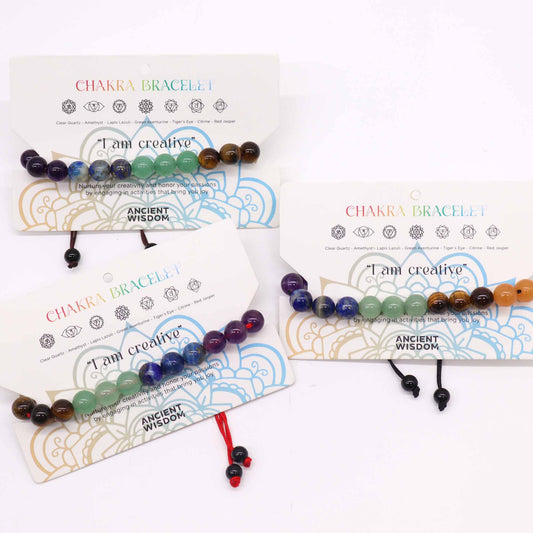 Bracelets Chakra - 21 pierres