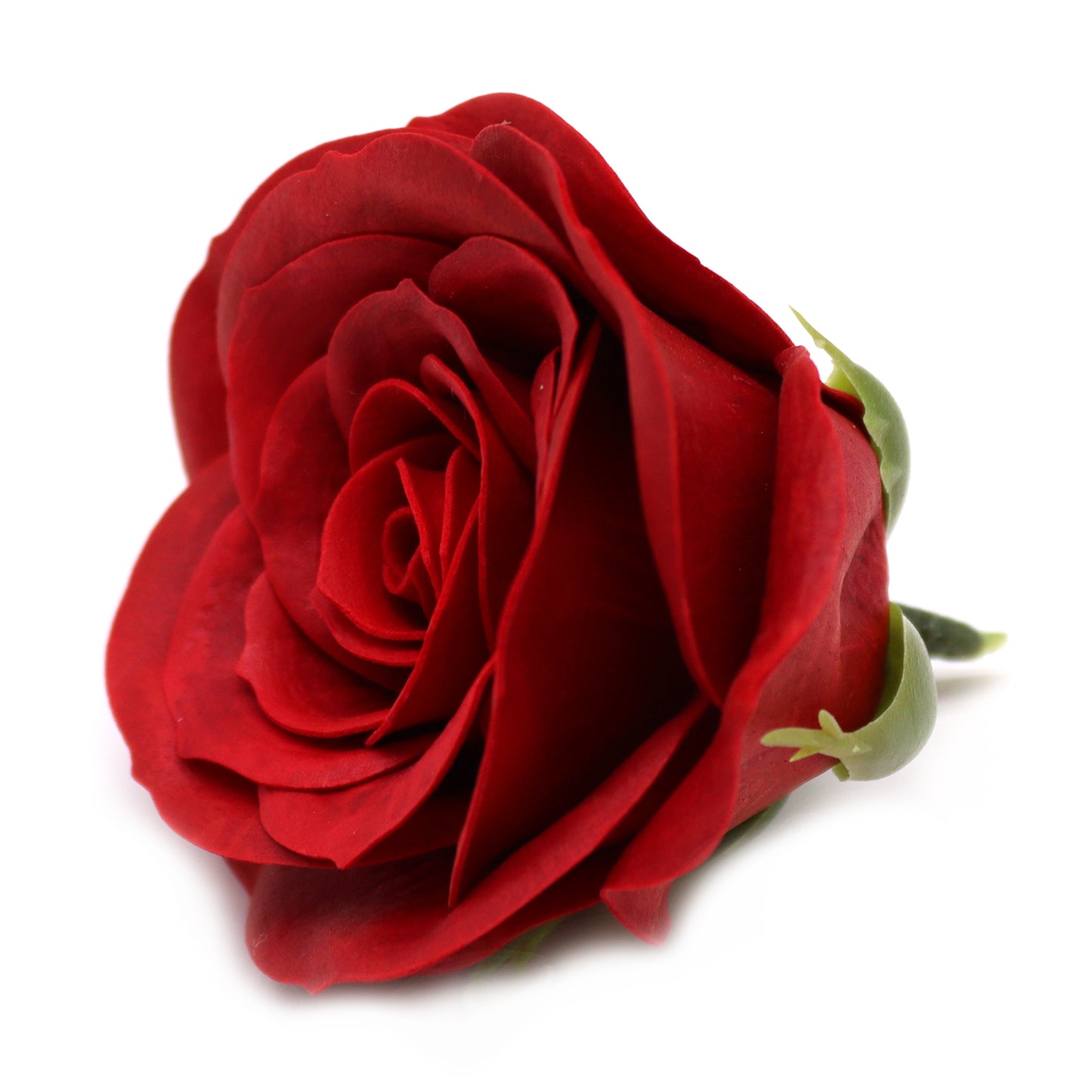 Handgemachte Seifenblume - Große Vintage Rose - Scharlachrot