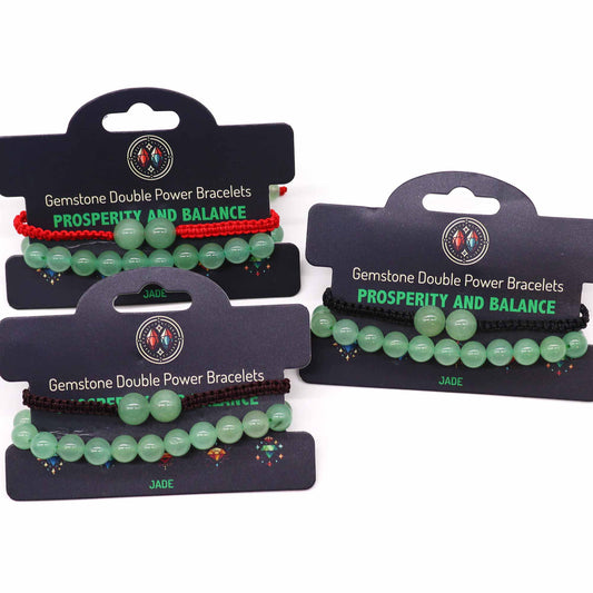 Bracelets en pierres précieuses à double pouvoir - Jade