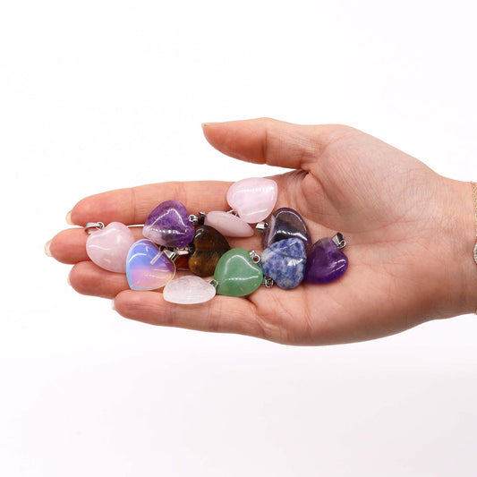 12 pendentifs en forme de cœur - 20 x 6 mm