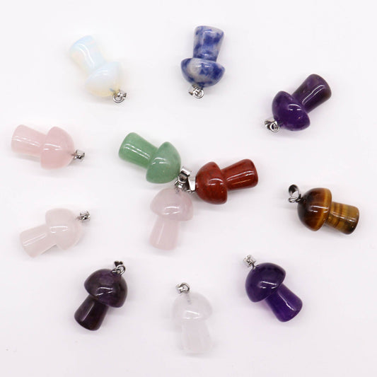 12 x Colgantes Setas - 20x15mm