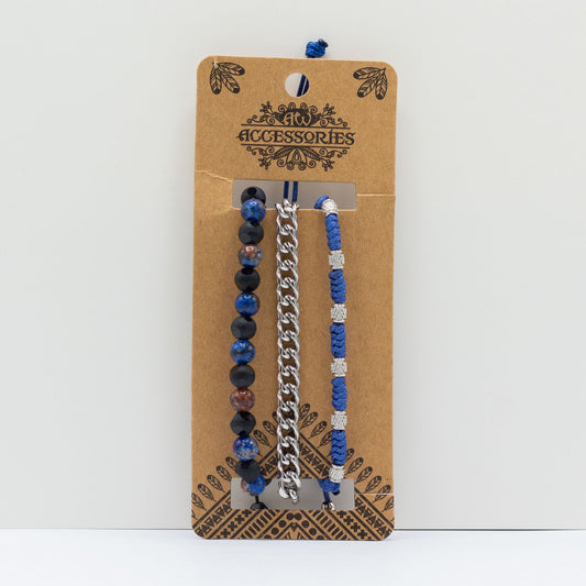 Ensemble de bracelets pour homme - Med Set Blues