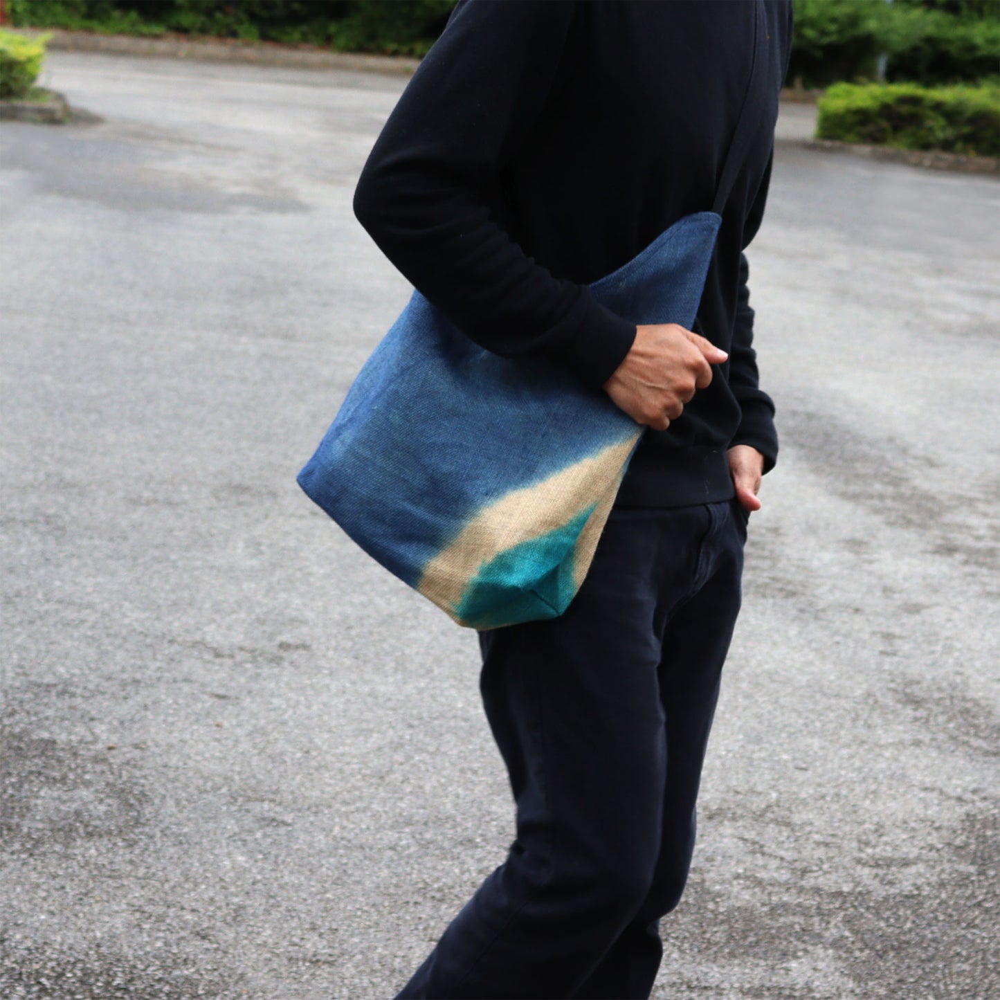 Sac bandoulière - Bleu denim