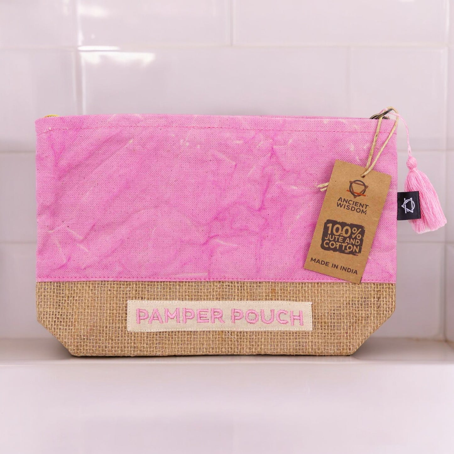 Trousse de toilette - Rose et violet - Délavé