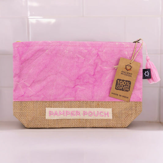 Trousse de toilette - Rose et violet - Délavé