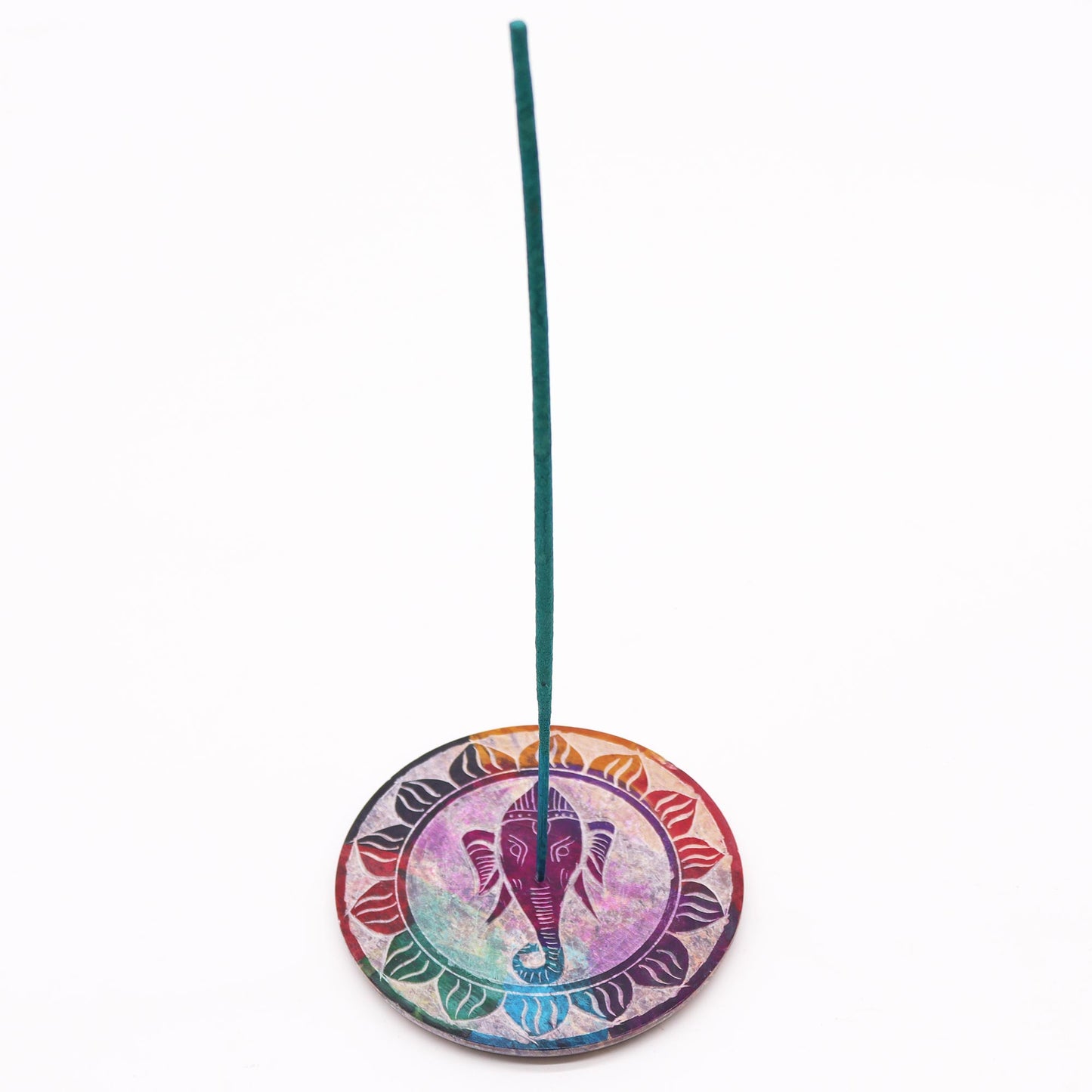 Räucherstäbchenhalter aus Speckstein, 10 cm – Ganesha