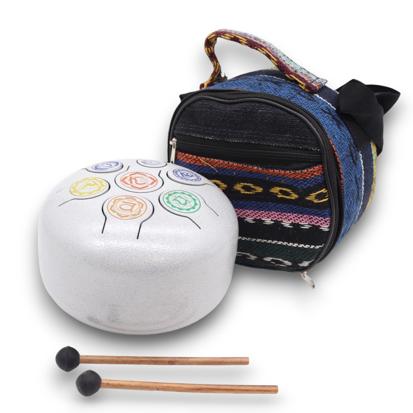 Mittlere Hapi 7 Chakra-Trommel – 17 x 13 cm