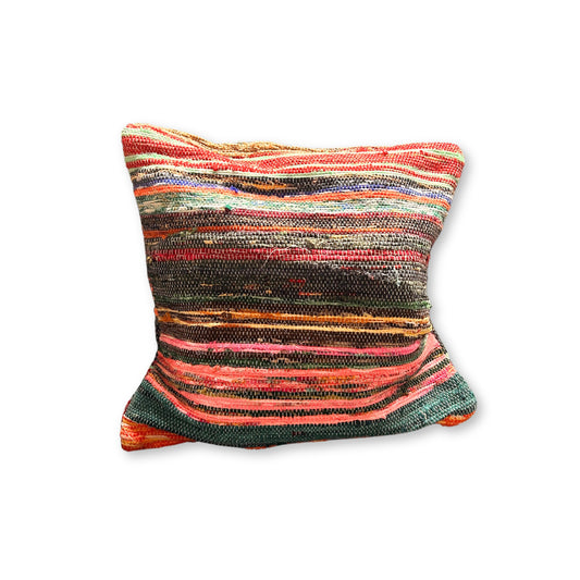 Kissenbezug aus recyceltem Teppich – 40 x 40 cm – Mehrfarbig