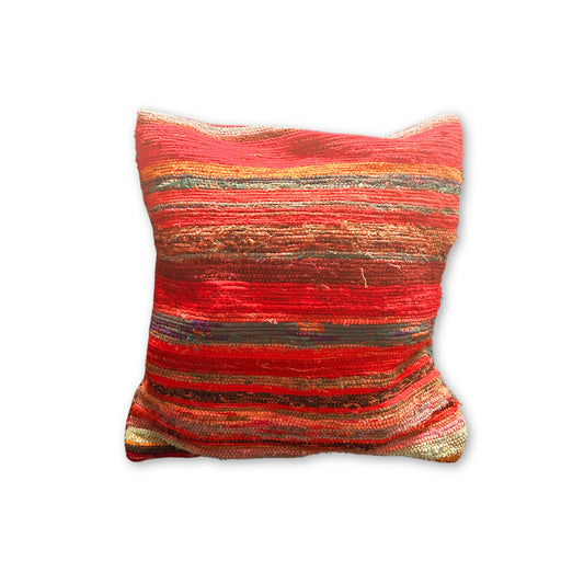 Kissenbezug aus recyceltem Teppich – 40 x 40 cm – Rot