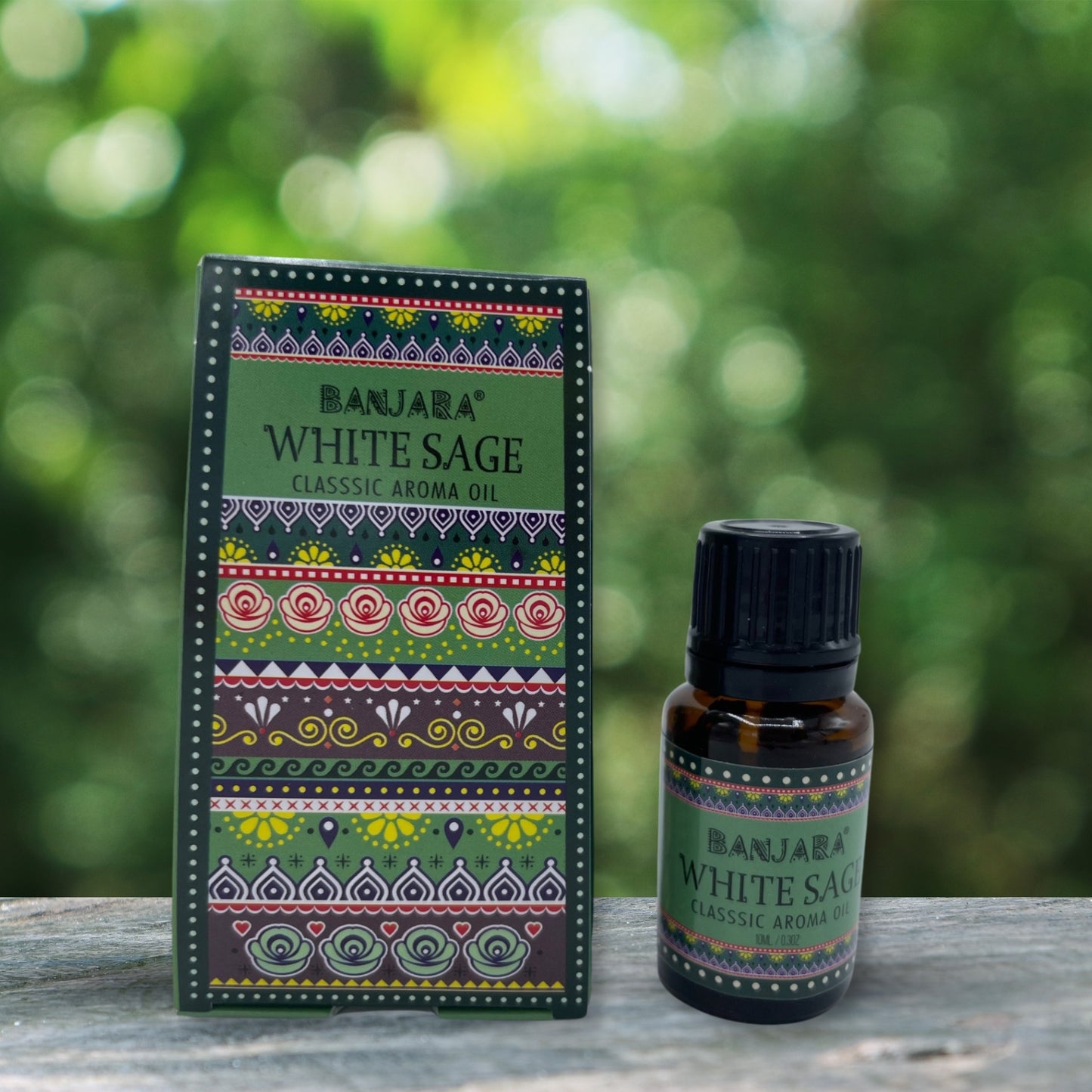 Banjara Indisches Duftöl 10 ml – Weißer Salbei