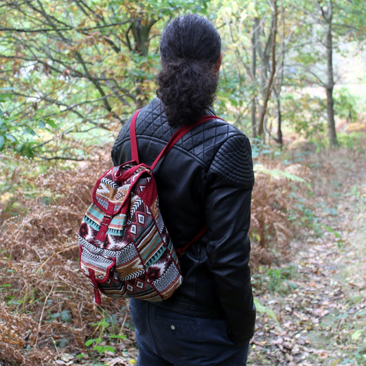 Jacquardstoff – Schokoladenrucksack