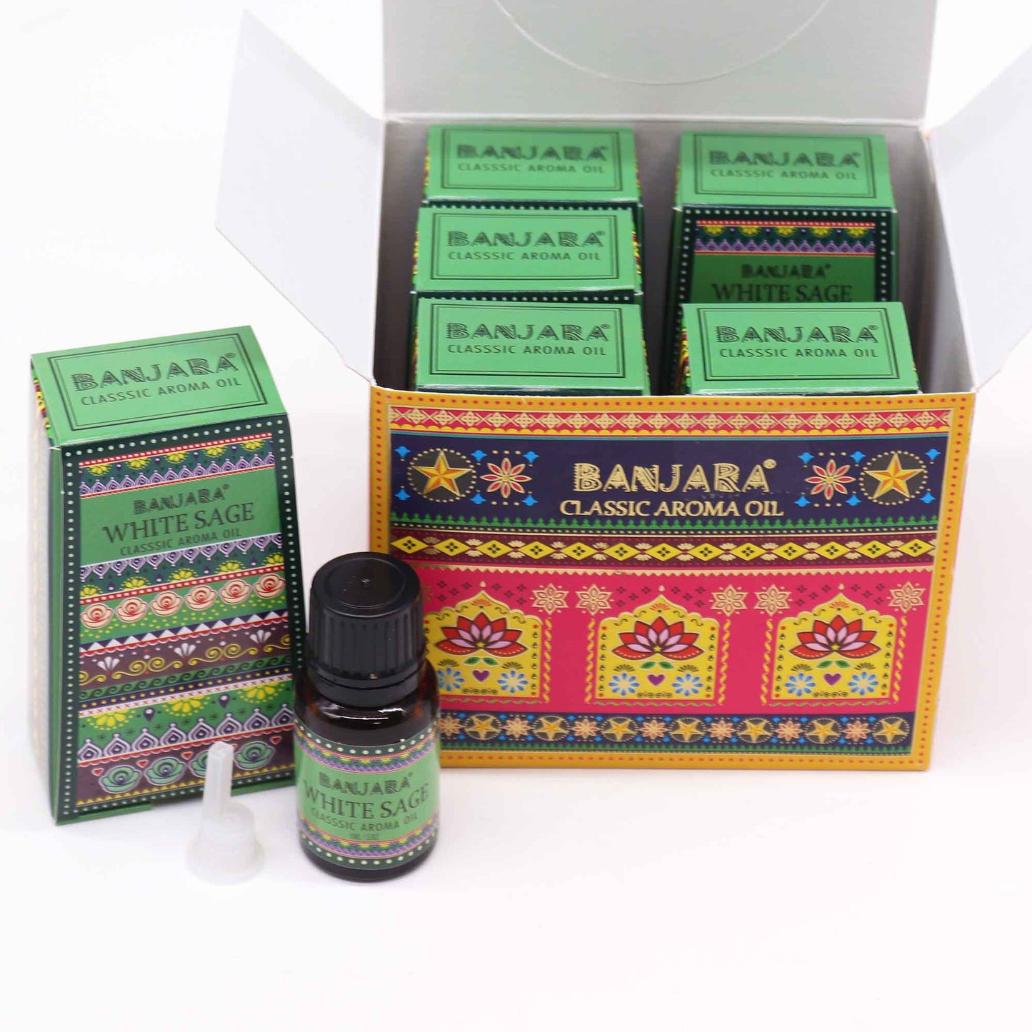 Banjara Indisches Duftöl 10 ml – Weißer Salbei