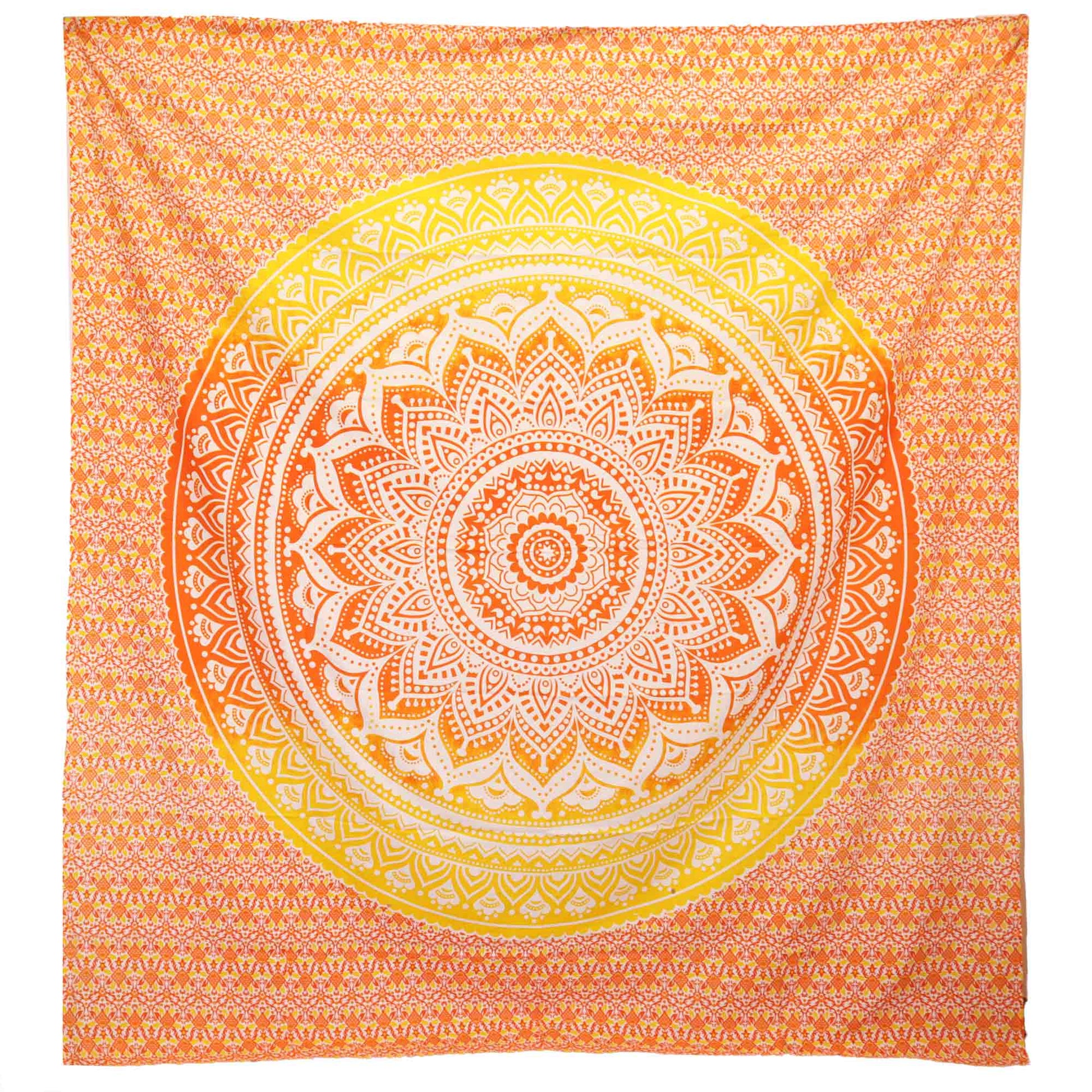 Tapiz Pared / Pareo - Mandala - Naranja