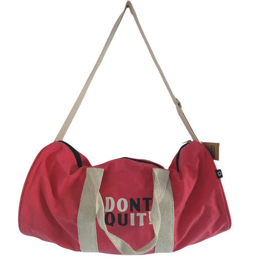 Sac de sport « Don't Give Up » - Rose cerise