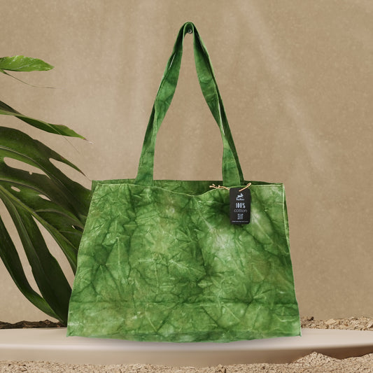 Sac à main - Effet délavé vert forêt
