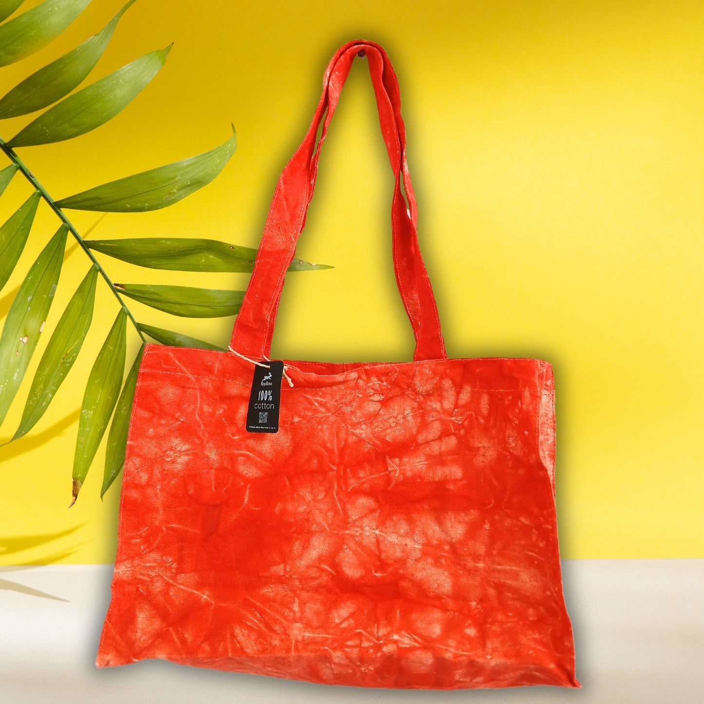 Sac à main - Effet délavé orange désert
