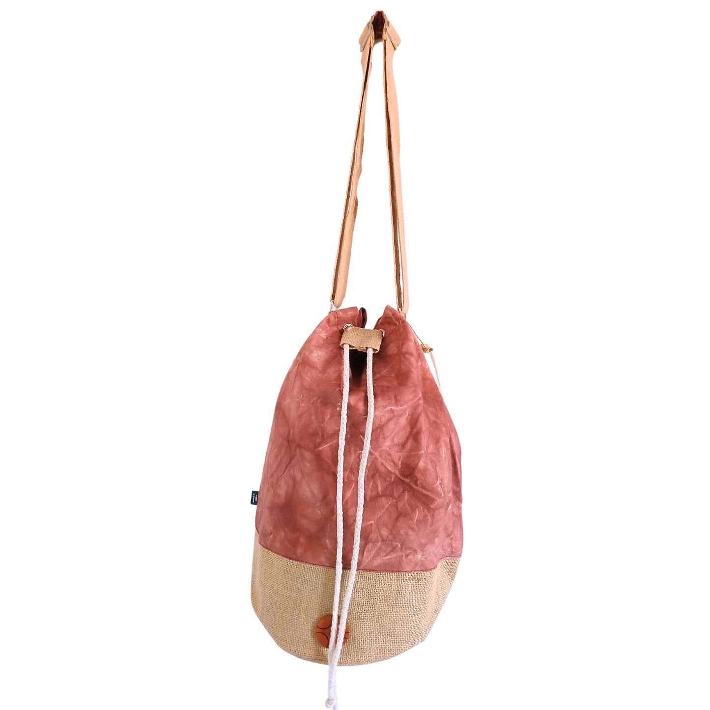 Sac à dos 100 % naturel - Effet délavé Terracotta - Hamsa