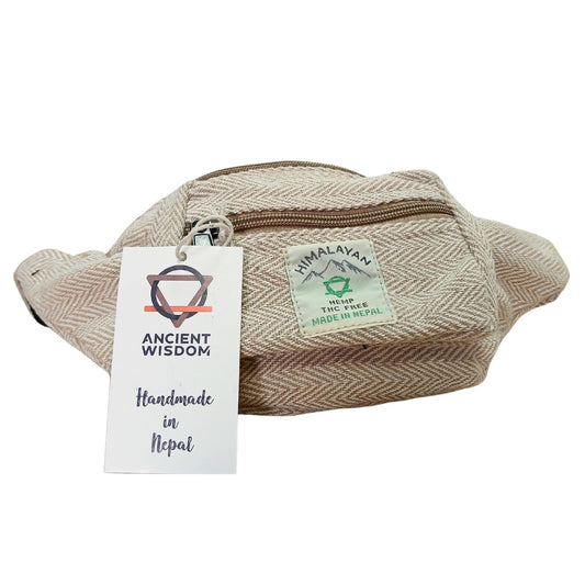 Sac banane style chanvre et coton (ou sac banane) - Naturel