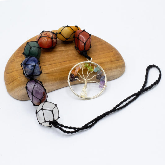 Pendentif en pierre de chakra - Arbre de vie