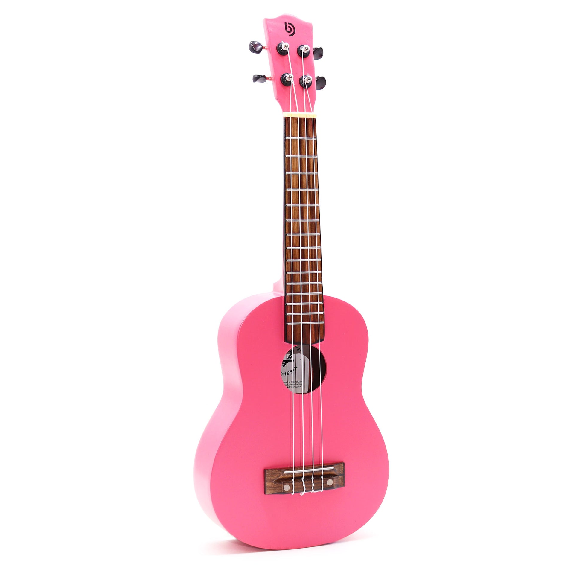 Ukelele Artesanal - Acabado Rosa Brillante (4 Cuerdas)