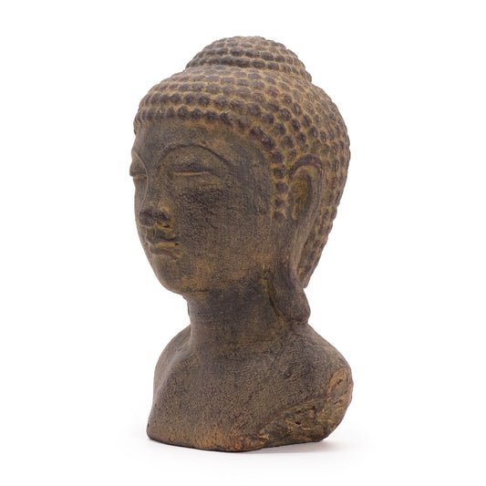 Tranquility Buddhakopf - Grau