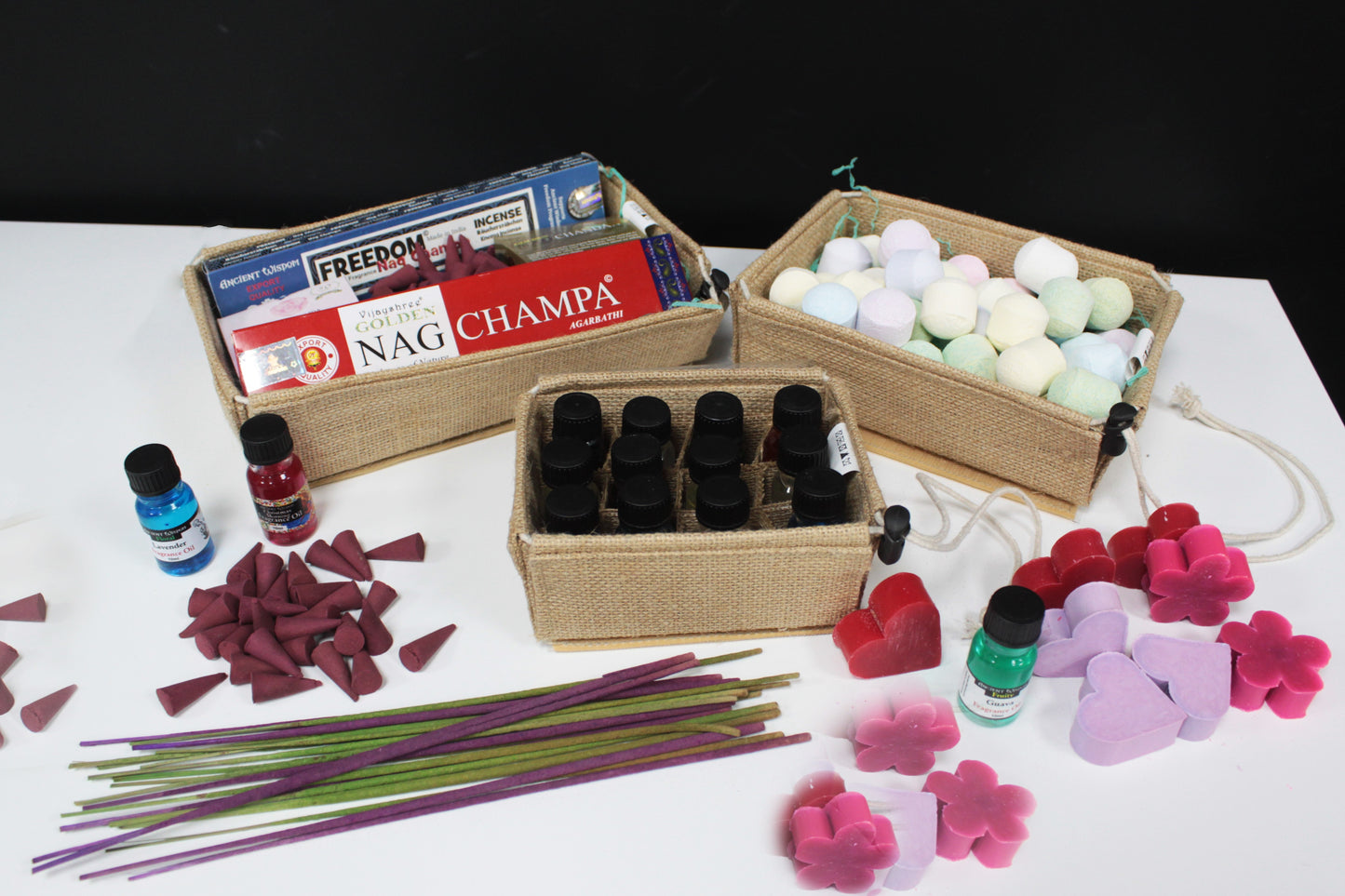 Coffret cadeau plat pour encens 22 x 12 x 6 cm