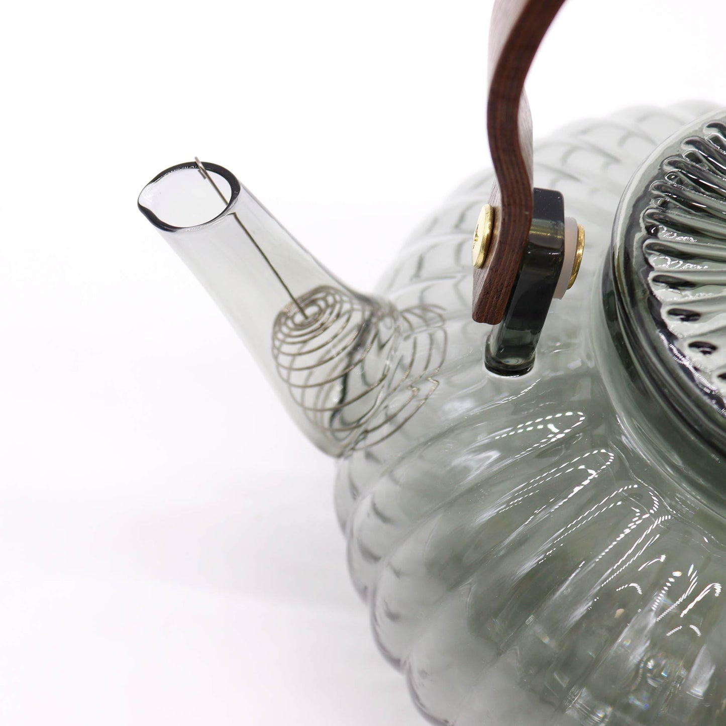 Glasteekanne mit Teesieb – Perlmutt-Anthrazit – 950 ml