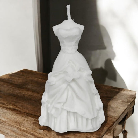 Bougie de robe de mariée