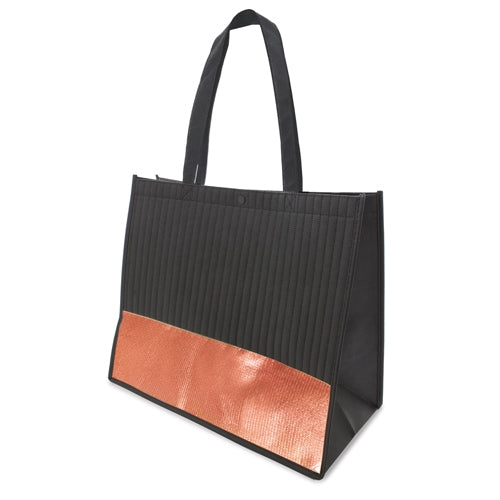 BOLSA "LAFAYETTE" NEGRO-ORO ROSÉ