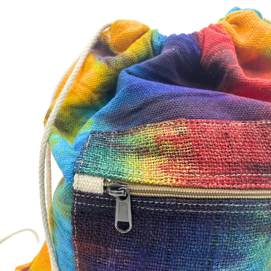 Sac en corde de chanvre Tiedye