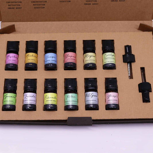 Coffret d'huiles essentielles pour aromathérapie - Printemps