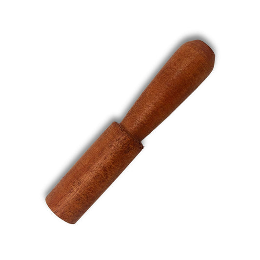 Bâton en bois - 13 cm - Manche profilé - sans cuir