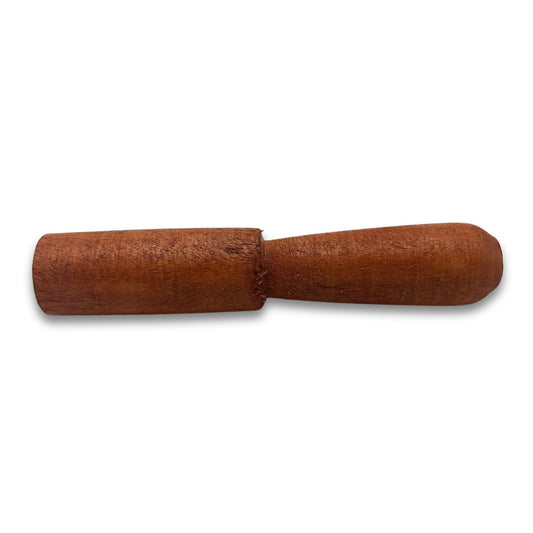 Bâton en bois - 13 cm - Manche profilé - sans cuir
