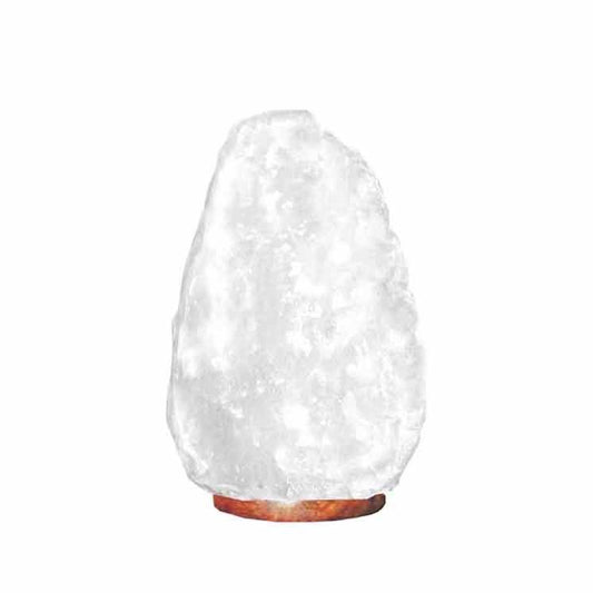 Lámpara de Sal del Himalaya de Cristal de Roca - & Base apx 3-5kg