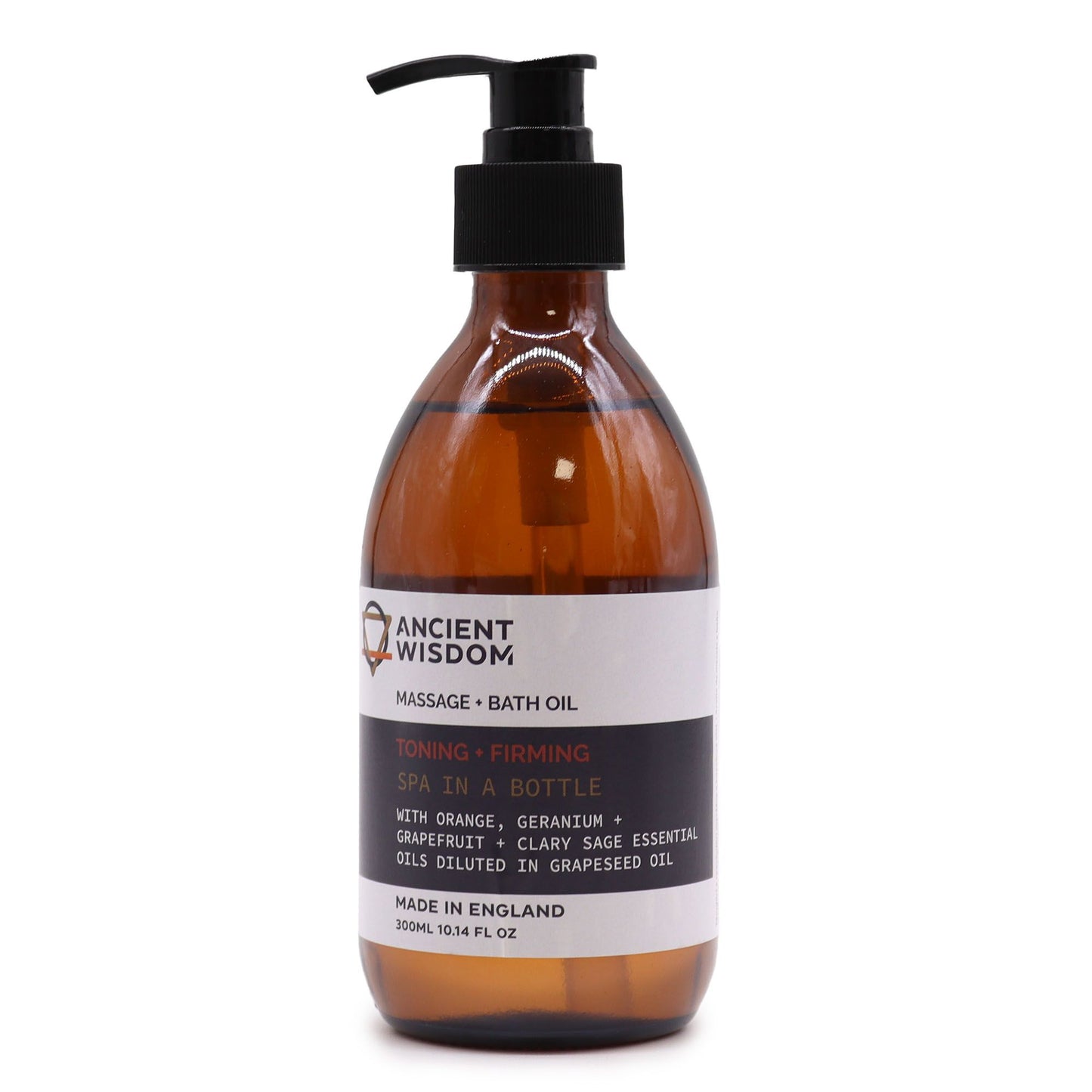 Huile de massage et de bain aromathérapeutique - Tonifiante et raffermissante 300 ml