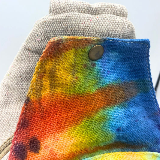 Sac bandoulière en chanvre tie-dye