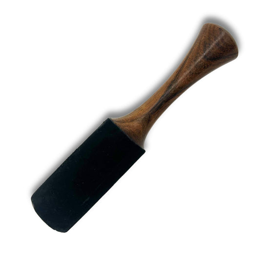 Bâton en bois - 18x3 cm - Manche tubulaire moyen avec double anneau